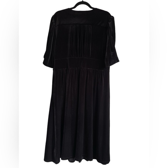Lauren Ralph Lauren Velvet Puff Sleeve A-Line Dress Size 1X NWT - Picture 7 of 12